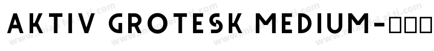 Aktiv Grotesk Medium字体转换